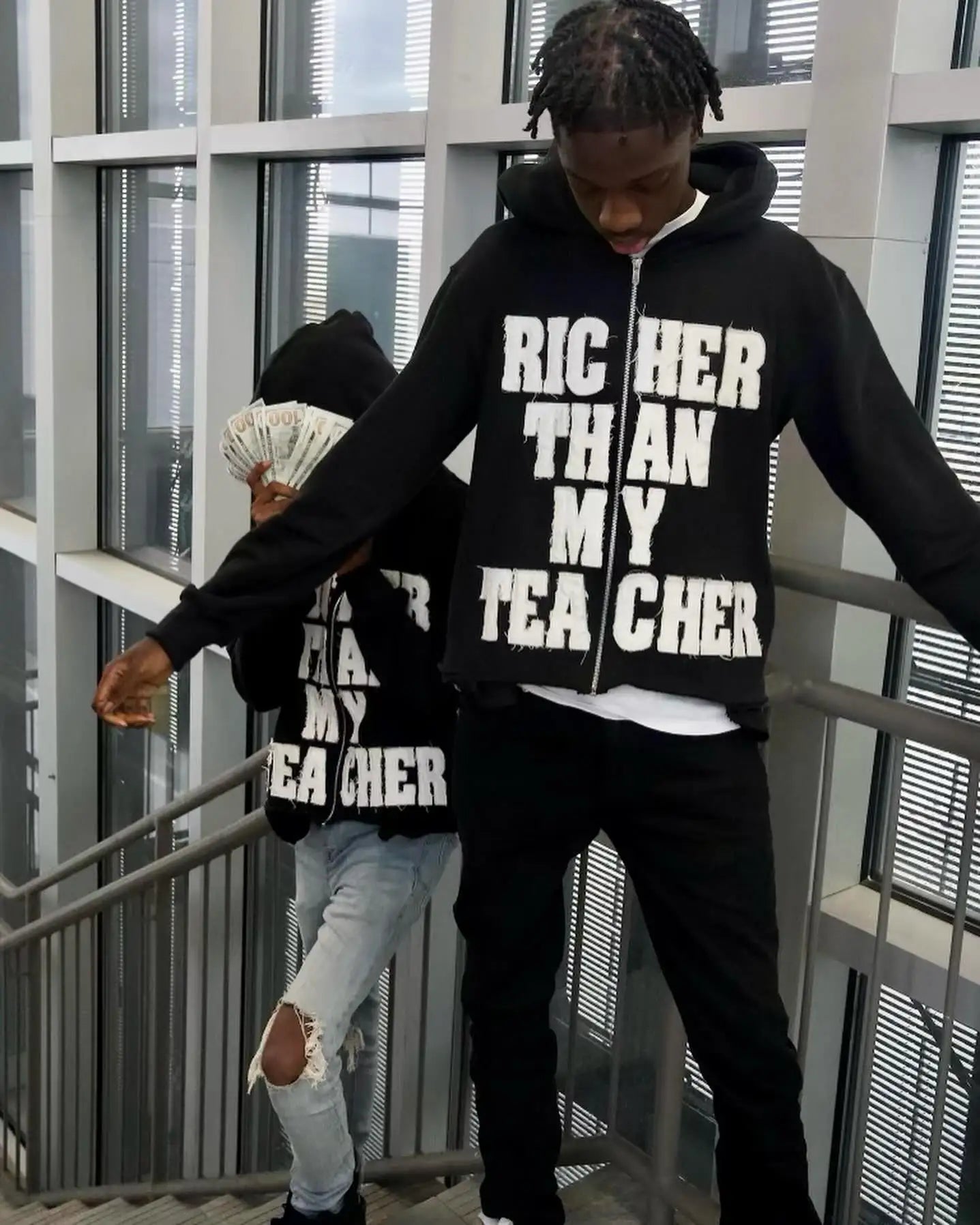 Richer Than My Teacher | Oversized Zip Hoodie